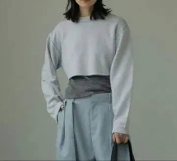 ETRE TOKYO 크롭 리버서블 니트 풀오버