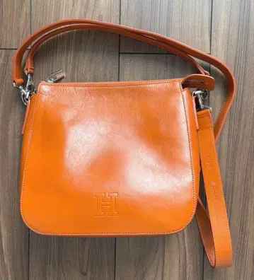 HIROFU 히로프 2way 가죽백 숄더 핸드 카멜 천연 가죽