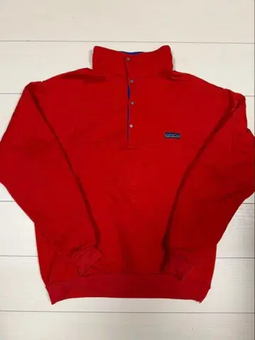 patagonia 다이아몬드 퀼트 스냅T L 사이즈 빨간색 삼각형 택