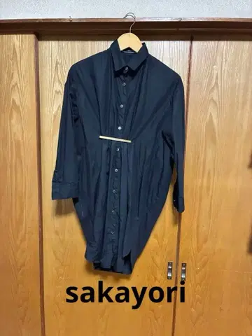 sakayori 사카요리 긴팔 셔츠 클립 원피스