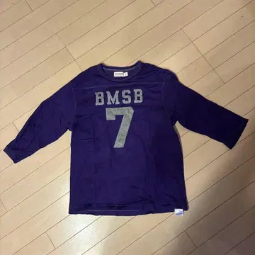 BEAMS BOY BMSB 7 보라색 반팔 티셔츠
