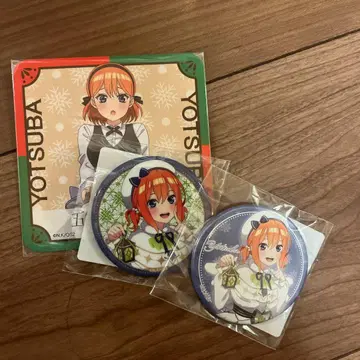 5등분의 신부 최애봉투 캔뱃지 네잎