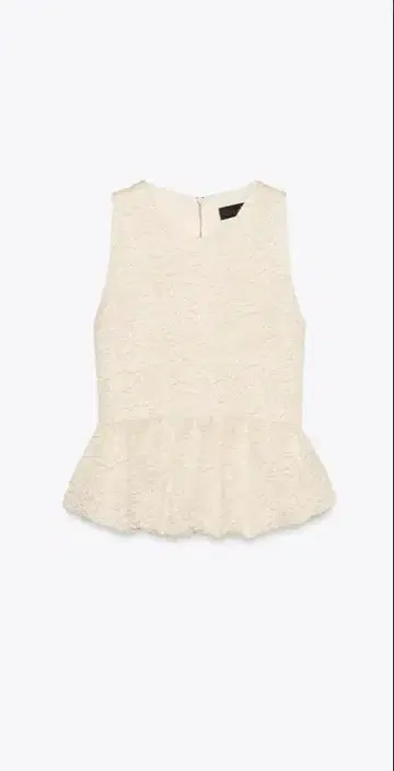 [ 완판템 ] ZARA 자라 엠보싱 가공 플럼 상의 S