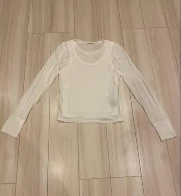 유나이티드 애로우즈 레이어드 티셔츠 긴팔 티셔츠 탱크탑 흰색 화이트