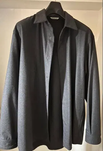 AURALEE 긴팔 셔츠 그레이 A20A502CF