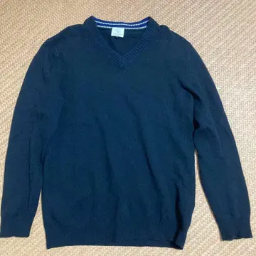 BEAUTY & YOUTH 블랙 V넥 스웨터 XL