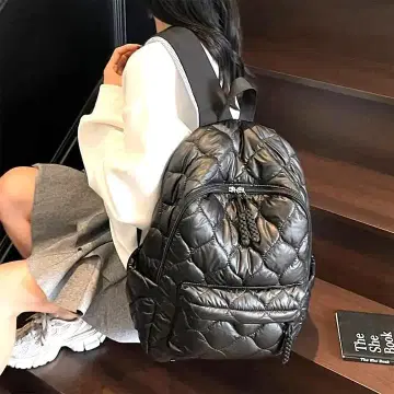 퀼팅 백팩 여성용 남성용 백팩 경량 대용량