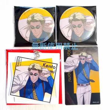 애니메이션 주술회전전 나나미 켄토 캔뱃지 키링 카드