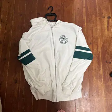 GAP 풀 집업 후드티 화이트