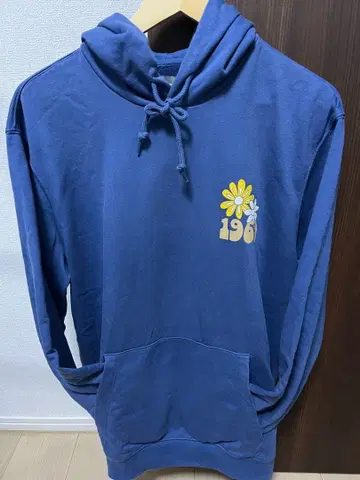 GAP 플라워 프린트 후드티 L 네이비