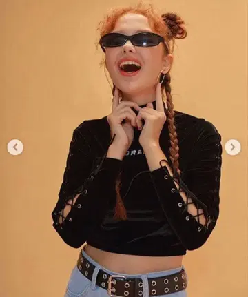 crank 상의 VERVET CROP black