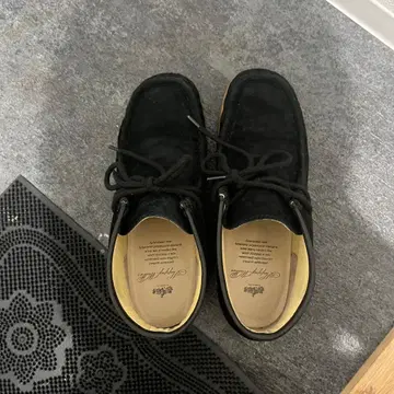 블랙 스웨이드 모카신 신발