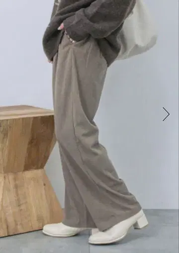 미사용 새상품 Samansa Mos2 blue 콜 스트레이트 팬츠