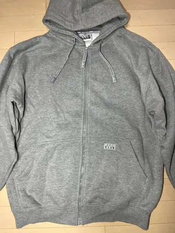 PRO CLUB 헤비 웨이트 집업 후드티 그레이