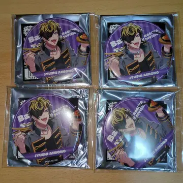 시지마 쥬시 7thAnniversary Cafe 캔뱃지 4개 세트