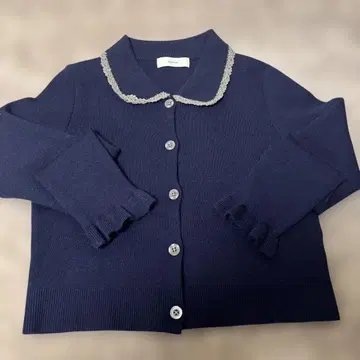 RAGEBLUE 네이비 레이스 가디건