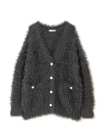 [ 미사용품 ] 내추럴 뷰티 베이직 트위디 샤기 가디건