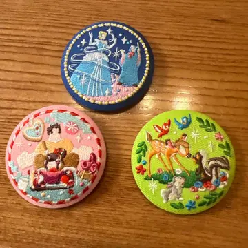 디즈니 자수 캔뱃지 비스코티 2 미사용 새상품