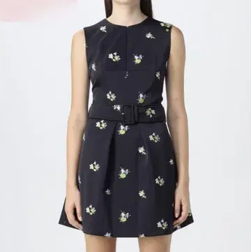 PATOU 플라워 프린트 슬리브리스 원피스