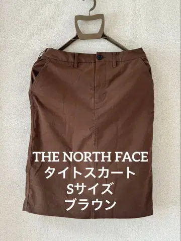 THE NORTH FACE 브라운 타이트 스커트