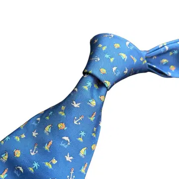 [ 새상품급 ] 페라가모 최고급 실크 넥타이 블루 마린