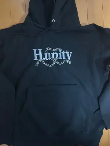 H.urity 블랙 후드티 M