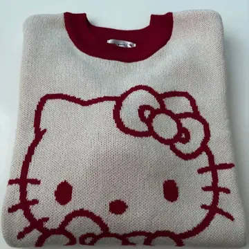 헬로키티 배색 니트 HelloKitty 상의
