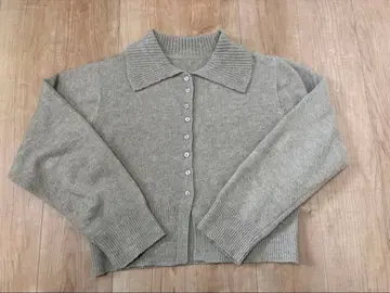 어반 리서치 칼라 니트 가디건 베이지