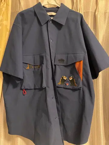 graniph 네이비 반팔 셔츠 L