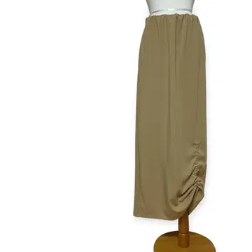 MADEMOISELLE ROPE' 38 베이지 타이트 롱 스커트