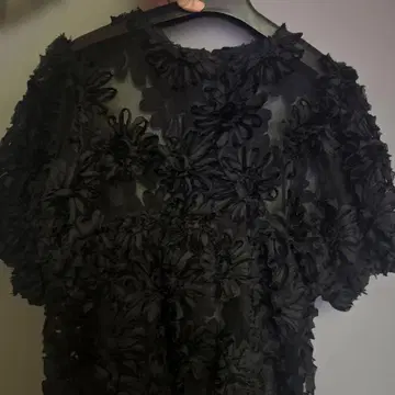 꽃무늬 시스루 상의