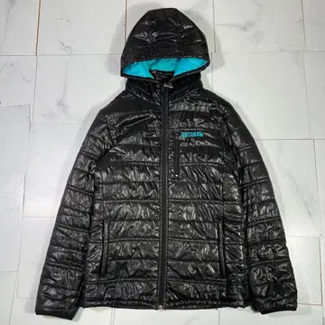 y2k 시크 스타일 Gotcha 점퍼 에나멜 다운 자켓 L