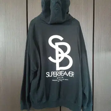 SUPERBEAVER 후드티 블랙 XL