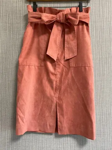 [컨디션 최상] Pinky&Dianne 살몬 핑크 롱 타이트 스커트 36