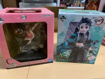 제일복권 귀멸의 칼날 탄지로와 네즈코짱의 피규어