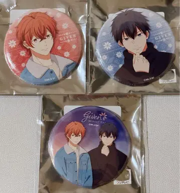 기븐 바다로 트레이딩 캔뱃지 윈터ver. 릿카 마후유 세트