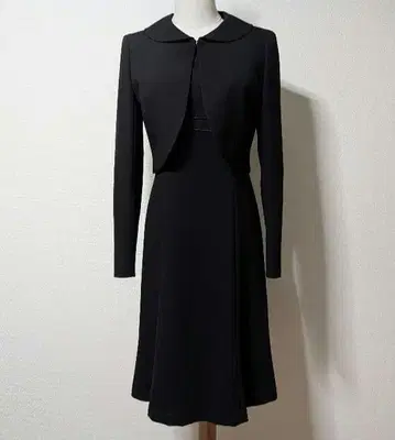 [컨디션 최상] persons 아오야마 상복 예복 원피스 셋업 블랙