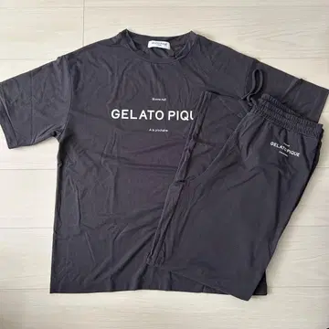 새상품급 젤라또피케옴 파자마 다크 그레이 젤라피케옴 셔츠&팬츠