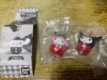 산리오 딸기 메지루시 액세서리 쿠로미 마이멜로디 2개 세트