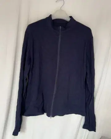 네이비 집업 긴팔 상의