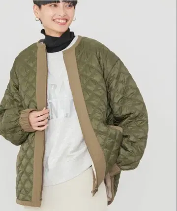 AMERICAN HORIC 리버서블 퀼팅 미디 코트