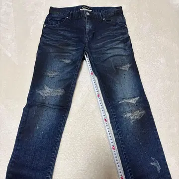 시맨틱 디자인 데미지 디자인 청바지 S 사이즈