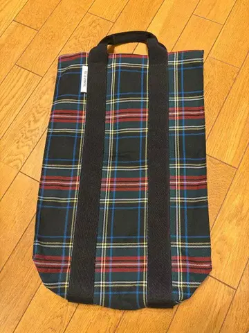 타탄 체크 토트백