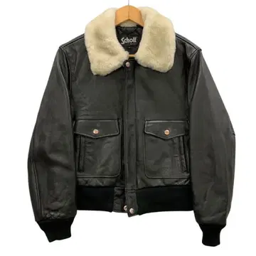 Schott 봄버 자켓 블랙