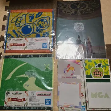 Mrs.GREEN APPLE 미세스 제일복권 타월 메모 클리어 파일