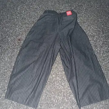 회전계 애용 PUSH PUSH 스트라이프 와이드 팬츠 M