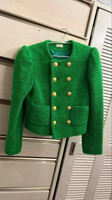 cygne 새상품급 모코모코 자켓 그린 골드 버튼 사이즈: 1의 m