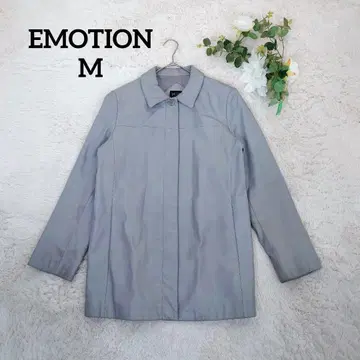 에모션 여성용 가죽 하프 코트 (M) 이탈리아제 자켓 그레이