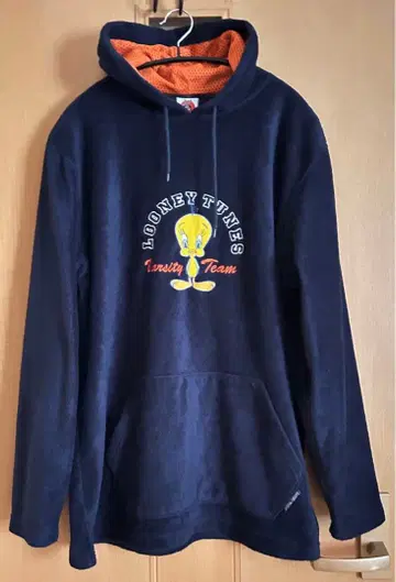 LOONEYTUNES 풀오버 후디 플리스 네이비 TWEETY M~L