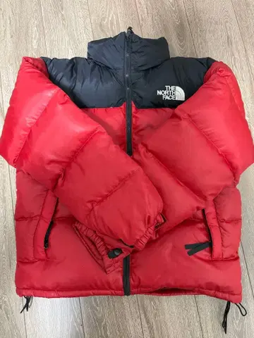THE NORTH FACE 다운 자켓 레드/블랙 눕시
